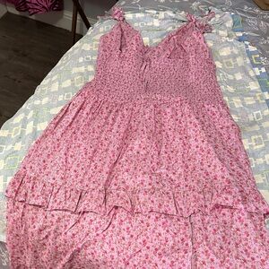 wild fable Pink Floral Smocked Sundress